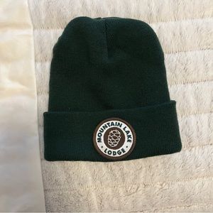 Mountain lake lodge beanie